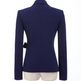 2017 autumn winter Work Wear Women's Blazer OL Fashion Plus Size Professional Formal Long Sleeve Jacket Office Ladies Slim Coat