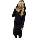 2017 Autumn Winter Sweater Dress Women Long Sleeve Bandage Dress Loose Long Hoodie Dress Casual Party Dresses Plus Size Vestidos