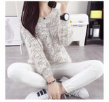 2017 Autumn Winter Slim Thin Sweaters Women Long Sleeve Pullover Knitted Sweater Pull Femme Women Pullovers Tops Clothes