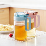 Glass transparent oil pots large leakproof installed vinegar bottles soy sauce bottles kitchen supplies sesame oil bottles