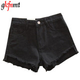 gkfnmt S-4XL 5XL Denim Women Sexy Shorts 2018 Summer Destroyed Shorts Jeans Plus Size High Waisted Jeans Short Feminino Fashion