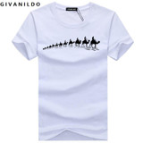Givanildo Men T-Shirt Plus Size Clothes Camel Brand Printed Short Sleeve Shirts High Quality 5XL T Shirt Casual Cotton BY009