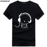 Givanildo 5XL Tee Shirt Man 2017 Fashion Printed Cartoon Short Sleeve Music Casual Cotton Large Size Men T-Shirt BY006