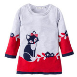 Girls Winter Dress Casual Girls Long-Sleeve Dress Kids O-neck Dresses for Girls Dress 2018 New Spring Girl Clothes
