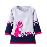 Girls Winter Dress Casual Girls Long-Sleeve Dress Kids O-neck Dresses for Girls Dress 2018 New Spring Girl Clothes