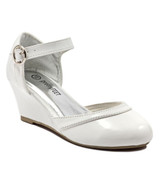 Girls Wedge - White