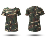 2018 Summer Women T-shirt camouflage loose T-shirt O-neck Casual Woman camouflage Tops Cotton Loose Short Seleeve Army Green
