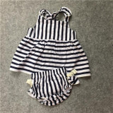 2018 Summer Vestidos Baby Girl Dresses Princess Children Dress Stripe Baby Clothing Kids Girl Dress Brand Girls Clothes