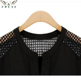 2018 Summer style women kimono blouses shirts cotton linen casual stitching Hollow tops plus size XXXXXL blusas blouse blusa