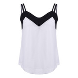 2018 Summer Style Tank Top Vest Women V-Neck Sleeveless Halter Blouse Shirt Sexy Casual Loose Tops Chiffon Blusas Plus Size 2018 Summer Style Tank Top Vest Women V-Neck Sleeveless Halter Blouse Shirt Sexy Casual Loose Tops Chiffon Blusas Plus Size