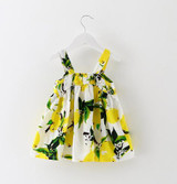 2018 Summer Sleeveless Baby Girl Dress Printed Bowknot Infant Princess Dress Newborn Baby Girl Dresses Toddler Clothing