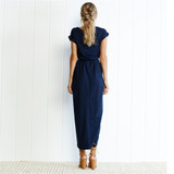 2018 Summer Short Sleeve Bodycon Party Dress Plus Size Sexy Women Long Maxi Boho Dress Elegant Female Boho Beach Midi Dress