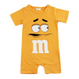 2018 Summer Newborn Baby Boy Girl Rompers Short Sleeve Cotton Jumpsuit Cartoon Printed Baby Costume Infant Clothes