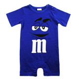 2018 Summer Newborn Baby Boy Girl Rompers Short Sleeve Cotton Jumpsuit Cartoon Printed Baby Costume Infant Clothes