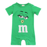 2018 Summer Newborn Baby Boy Girl Rompers Short Sleeve Cotton Jumpsuit Cartoon Printed Baby Costume Infant Clothes