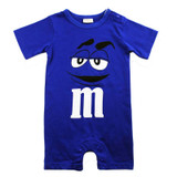 2018 Summer Newborn Baby Boy Girl Rompers Short Sleeve Cotton Jumpsuit Cartoon Printed Baby Costume Infant Clothes