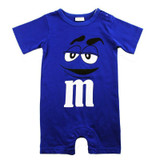 2018 Summer Newborn Baby Boy Girl Rompers Short Sleeve Cotton Jumpsuit Cartoon Printed Baby Costume Infant Clothes