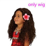 2018 Summer Moana Dress for girls Moana Princess Dresses Kids Party Cosplay Costumes With Wig Children Clothing clothes