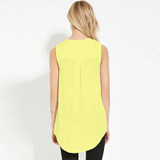 2018 Summer Loose sleeveless blouse Deep V Neck Chiffon Blouse of Women's Shirts Asymmetric Blouse Woman Plus Size 2018 Summer Loose sleeveless blouse Deep V Neck Chiffon Blouse of Women's Shirts Asymmetric Blouse Woman Plus Size