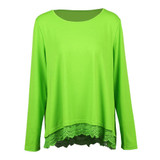 2018 Summer Hot Plus Size 3XL 4XL 5XL T Shirt Women Lace T-Shirt Long Sleeve Irregular Hem Oversize Tops Tee Casual Tunic female
