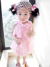 2018 Summer Girls Dress Toddler Girl Chiffon Birthday Party Dress Flowers Kids Sleeveless Dresses Infant Baby Clothes