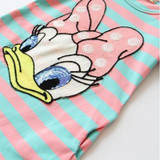 2018 Summer Girls Dress Cartoon Stripe Kids Dresses For Girl Clothes 2-7Y Children girl Vestidos Costume Roupas Infantis Menina