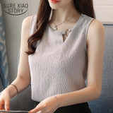 new 2018 sleeves chiffon women blouse shirt solid women tops blusas o-neck sweet women's clothing OL ladies blouses 0266 40