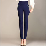 New 2018 Plus Size Women's Pencil Pants Capris Leggings Female Stretch High Waist Cotton Casual Pants Women Office Sexy Pants