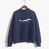 New 2018 Hoody Spring Autumn Long Sleeve Casual Harajuku Pink Sweatshirt Women Cute Printed Hoodies Moletom Feminino Oversize