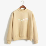 New 2018 Hoody Spring Autumn Long Sleeve Casual Harajuku Pink Sweatshirt Women Cute Printed Hoodies Moletom Feminino Oversize