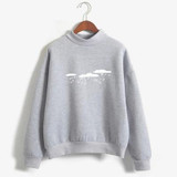 New 2018 Hoody Spring Autumn Long Sleeve Casual Harajuku Pink Sweatshirt Women Cute Printed Hoodies Moletom Feminino Oversize