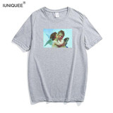New 2018 Harajuku Cupid Angel Love Printed Women T-shirts Casual Summer Short Sleeve Round Neck t shirt women Tops Plus Size