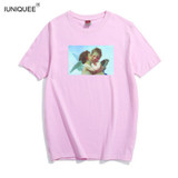 New 2018 Harajuku Cupid Angel Love Printed Women T-shirts Casual Summer Short Sleeve Round Neck t shirt women Tops Plus Size