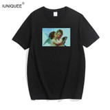 New 2018 Harajuku Cupid Angel Love Printed Women T-shirts Casual Summer Short Sleeve Round Neck t shirt women Tops Plus Size