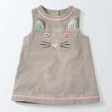 New 2018 Brand Quality Corduroy Cotton Baby Girls Dress Long Sleeve Children Clothing Baby Girl Clothes Bebe Kids Sundress Girls