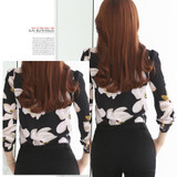 New 2018 Autumn Fashion V-Neck Chiffon Blouses Slim Women Chiffon Blouse Office Work Wear shirts Women Tops Plus Size Blusas