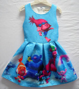 New 2017,Trolls Clothes,Trolls Dress,Summer,Girl Princess Dress,Girl Clothes,Girl's Cartoon Clothing,For kids 3-9 Years