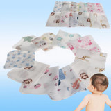 2017 Baby Infant Towel 28*28cm Muslin Towel Handkerchiefs Two Layers Wipe Towel 10pcs APR12_30