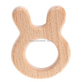 2017 Baby Handmade Natural Wooden Teether Teething Rabbit Pendant Shower Toys DIY Gift AUG29_20 2017 Baby Handmade Natural Wooden Teether Teething Rabbit Pendant Shower Toys DIY Gift AUG29_20