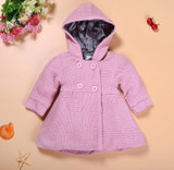 2017 baby girls winter cute warm jacket children baby outwear kids trench fashion kids clothing coat