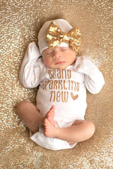 2017 baby Girls clothing sets Sequin Infant Newborn Baby Girls Romper+Hat Jumpsuit Clothes Outfit Set