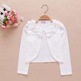 2017 Baby Girls Cardigan Sweater Flowers Long Sleeve Pink Baby Girl Jacket For 1 &amp; 2 Year Old Toddler Baby Clothes AKC165010