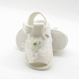 2017 Baby Girl Lace Flowers Sandals Cotton Fabric New Pink White Red for Girl Sandals Summer Shoes 0-18 M