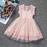 2017 Baby Girl Floral Lace Princess Tutu Dress Wedding Christening Gown Dress Girls Clothes For Kids Party Wear Meninas Vestidos
