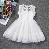 2017 Baby Girl Floral Lace Princess Tutu Dress Wedding Christening Gown Dress Girls Clothes For Kids Party Wear Meninas Vestidos
