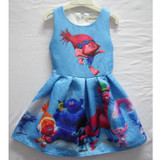 2017 Baby girl dress trolls dress kids clothes Unicorn dress baby girls children clothes cotton H622 2017 Baby girl dress trolls dress kids clothes Unicorn dress baby girls children clothes cotton H622