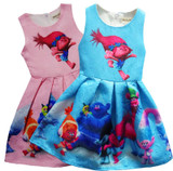 2017 Baby girl dress trolls dress kids clothes Unicorn dress baby girls children clothes cotton H622 2017 Baby girl dress trolls dress kids clothes Unicorn dress baby girls children clothes cotton H622