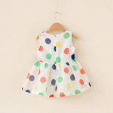 2017 Baby Girl Dress Summer Baby Bow Chiffon Dress Infant Sleeveless Dot Dress 1 Year Birthday Dress Baby Clothes 0-24 Months 2017 Baby Girl Dress Summer Baby Bow Chiffon Dress Infant Sleeveless Dot Dress 1 Year Birthday Dress Baby Clothes 0-24 Months