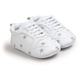 2017 baby boys shoes sneakers Newborn Girls Heart Star Pattern First Walkers Kids Toddlers Lace Up PU Sneakers 0-18 Months
