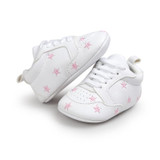 2017 baby boys shoes sneakers Newborn Girls Heart Star Pattern First Walkers Kids Toddlers Lace Up PU Sneakers 0-18 Months